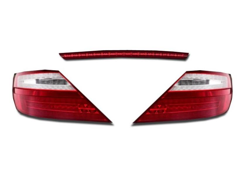 Mercedes Tail Light Set - Driver and Passenger Side (With Third Stop Light)